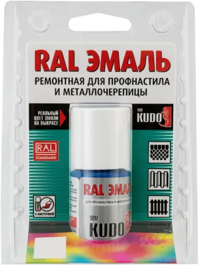 Kudo RAL эмаль ремонтная для профнастила и металлочерепицы Kudo RAL эмаль ремонтная для профнастила и металлочерепицы недорого с доставкой