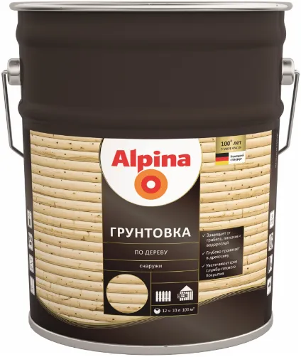 Alpina грунтовка по дереву Alpina грунтовка по дереву