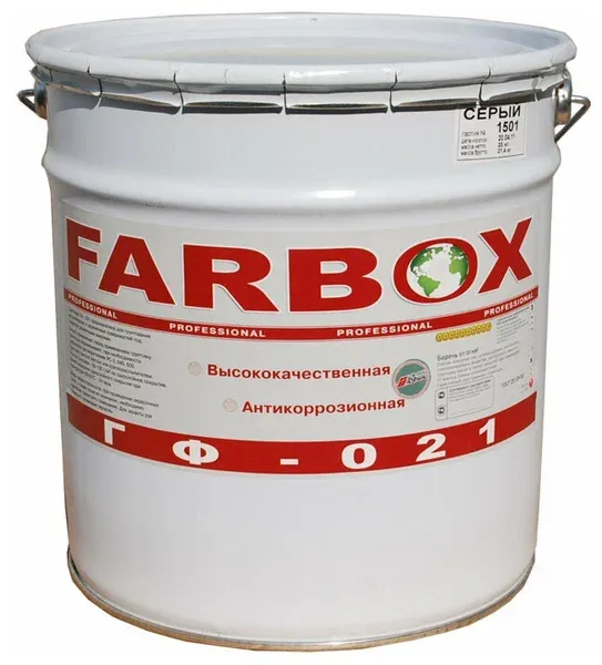 Грунт ГФ-021 ТУ 2312-010-50981227-2013/ FARBOX