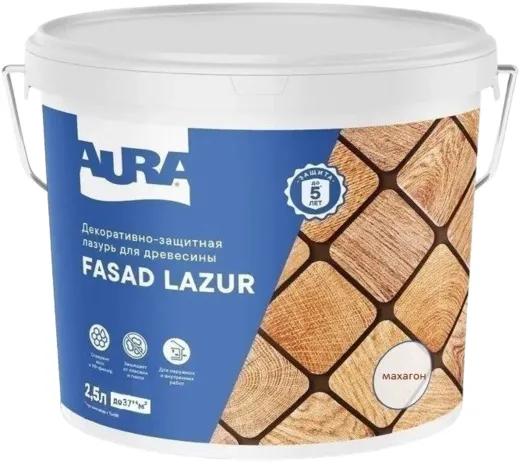 Аура Fasad Lazur декоративно-защитная лазурь для древесины Аура Fasad Lazur декоративно-защитная лазурь для древесины недорого с доставкой