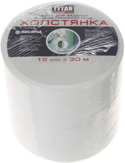 Титан Professional Холстянка лента для заделки стыков гипсокартона Титан Professional Холстянка лента для заделки стыков гипсокартона