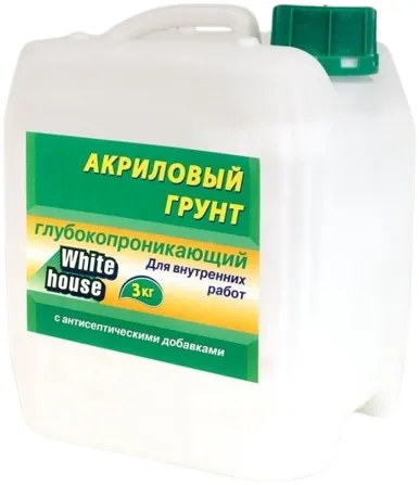 White House акриловый грунт глубокопроникающий для внутренних работ White House акриловый грунт глубокопроникающий для внутренних работ недорого с доставкой