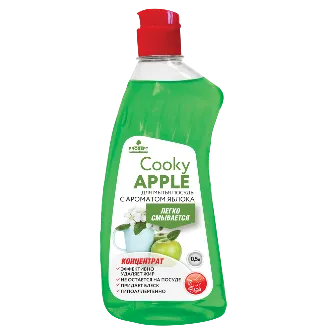 Гель для мытья посуды вручную. Cooky Apple с ароматом яблока концентрированное средство Гель для мытья посуды вручную. Cooky Apple с ароматом яблока концентрированное средство