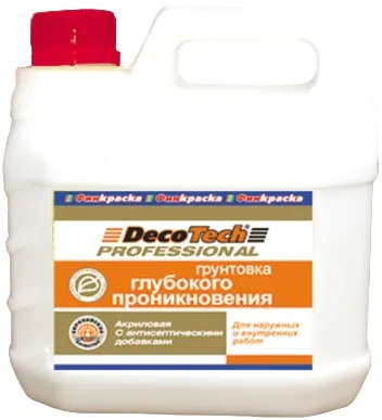 Decotech Professional грунтовка глубокого проникновения акриловая Decotech Professional грунтовка глубокого проникновения акриловая недорого с доставкой