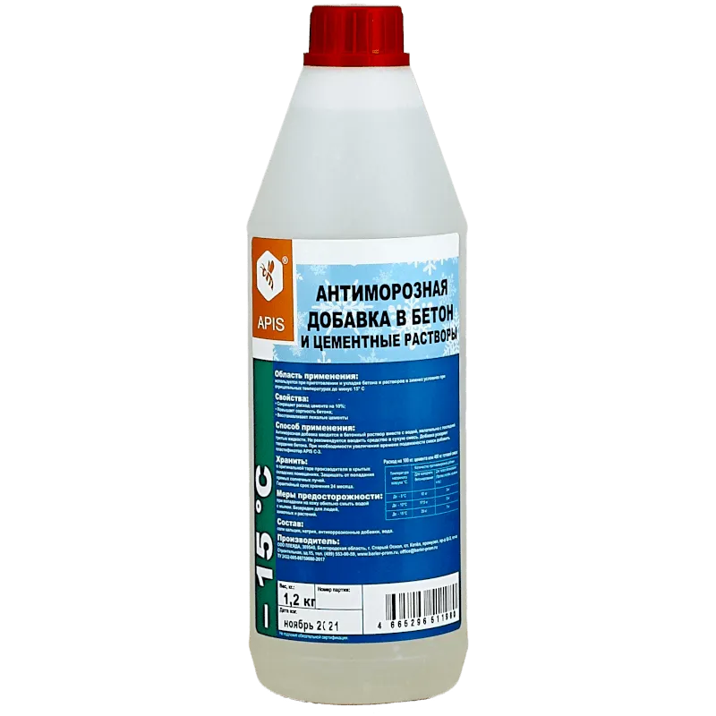 Антиморозная добавка в бетон «APIS» -15 ° С Антиморозная добавка в бетон «APIS» -15 ° С недорого с доставкой