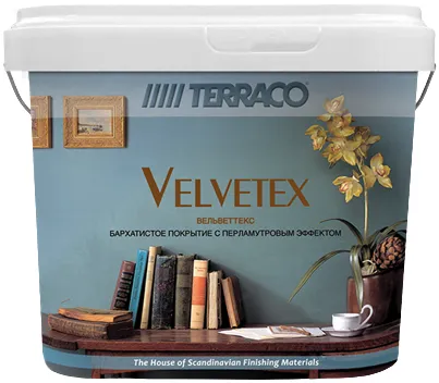 Terraco Velvetex покрытие бархатное декоративное с перламутровым блеском Terraco Velvetex покрытие бархатное декоративное с перламутровым блеском