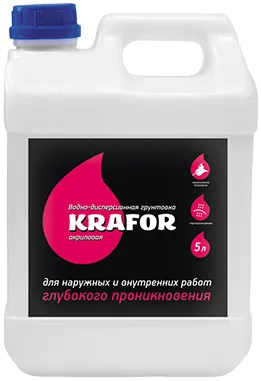 Крафор грунтовка акриловая глубокого проникновения Крафор грунтовка акриловая глубокого проникновения недорого с доставкой