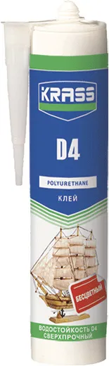 Krass D4 клей полиуретановый водостойкий сверхпрочный