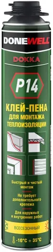 Donewell Dokka P14 клей-пена для монтажа теплоизоляци
