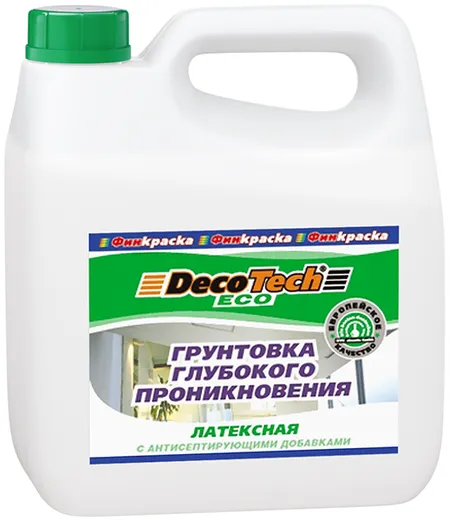 Decotech Eco грунтовка глубокого проникновения латексная