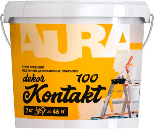 Аура Dekor Kontakt 100 грунт под тонкие декоративные покрытия кроющий Аура Dekor Kontakt 100 грунт под тонкие декоративные покрытия кроющий недорого с доставкой