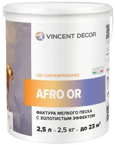 Vincent Decor Afro Or декоративное покрытие с фактурой мелкого песка Vincent Decor Afro Or декоративное покрытие с фактурой мелкого песка недорого с доставкой