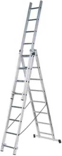 Вихрь лестница алюминиевая трехсекционная Вихрь лестница алюминиевая трехсекционная недорого с доставкой