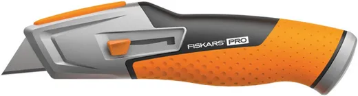 Fiskars Carbonmax нож строительный с выдвижным и сменным лезвием недорого с доставкой