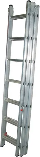 Бибер лестница универсальная трехсекционная Бибер лестница универсальная трехсекционная недорого с доставкой