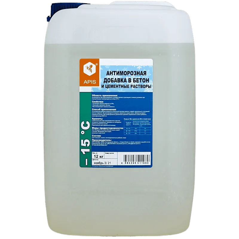 Антиморозная добавка в бетон «APIS» -15 ° С Антиморозная добавка в бетон «APIS» -15 ° С недорого с доставкой