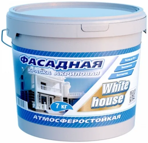 White House краска акриловая фасадная атмосферостойкая White House краска акриловая фасадная атмосферостойкая недорого с доставкой