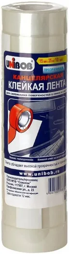 Unibob лента клейкая канцелярская Unibob лента клейкая канцелярская недорого с доставкой