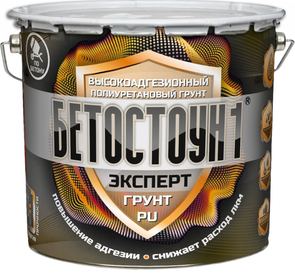 Бетостоун-1 Эксперт «Грунт-PU» 3 л (высокоадгезионный полиуретановый грунт для бетона).