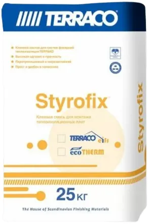 Terraco Styrofix Eifs клеевой состав на цементной основе Terraco Styrofix Eifs клеевой состав на цементной основе недорого с доставкой