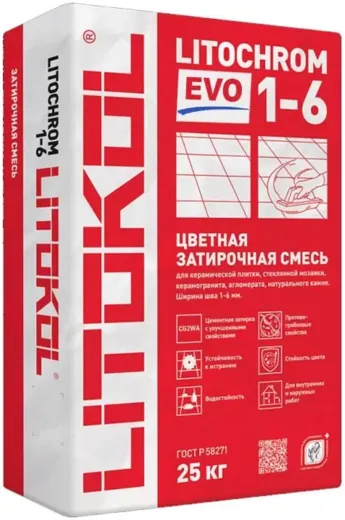 Литокол Litochrom 1-6 Evo цветная цементная затирка для швов Литокол Litochrom 1-6 Evo цветная цементная затирка для швов недорого с доставкой