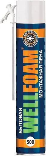 Wellfoam 500 пена монтажная бытовая всесезонная Wellfoam 500 пена монтажная бытовая всесезонная недорого с доставкой