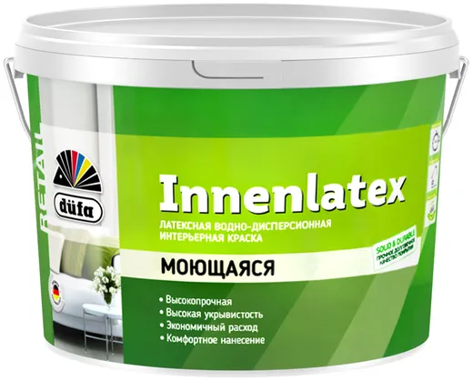Dufa Retail Innenlatex латексная краска для внутренних работ водно-дисперсионная Dufa Retail Innenlatex латексная краска для внутренних работ водно-дисперсионная