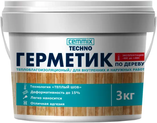 Cemmix Techno Теплый Шов герметик акриловый для дерева Cemmix Techno Теплый Шов герметик акриловый для дерева недорого с доставкой