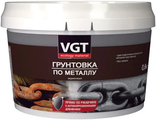 ВГТ ВД-АК-0301 Прямо по Ржавчине грунтовка по металлу акриловая ВГТ ВД-АК-0301 Прямо по Ржавчине грунтовка по металлу акриловая недорого с доставкой