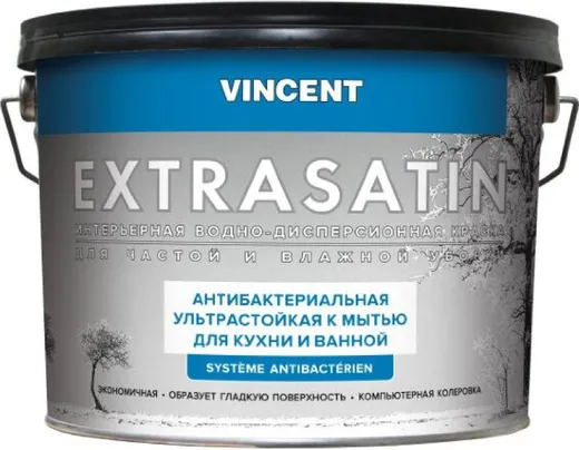 Vincent Extrasatin водно-дисперсионная краска для кухни и ванной