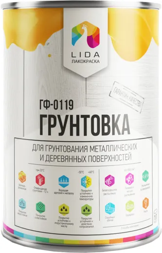 Лакокраска Lida ГФ-0119 грунтовка Лакокраска Lida ГФ-0119 грунтовка недорого с доставкой