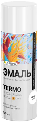 Лакра Termo эмаль аэрозольная кремниевая Лакра Termo эмаль аэрозольная кремниевая
