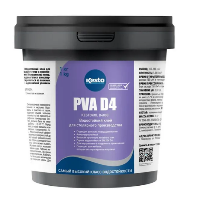 PVA D4 водостойкий клей для дерева