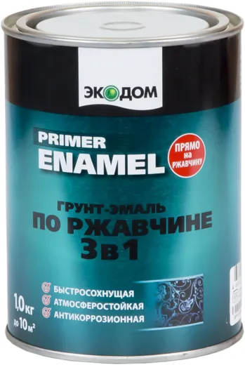 Экодом Primer Enamel грунт-эмаль по ржавчине 3 в 1 Экодом Primer Enamel грунт-эмаль по ржавчине 3 в 1 недорого с доставкой