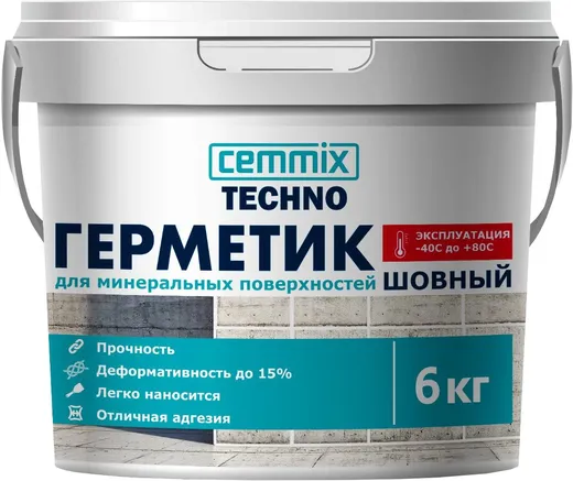 Cemmix Techno герметик акриловый для минеральных поверхностей шовный Cemmix Techno герметик акриловый для минеральных поверхностей шовный недорого с доставкой