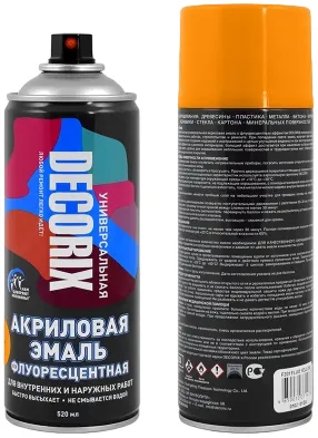 Decorix эмаль универсальная акриловая флуоресцентная Decorix эмаль универсальная акриловая флуоресцентная