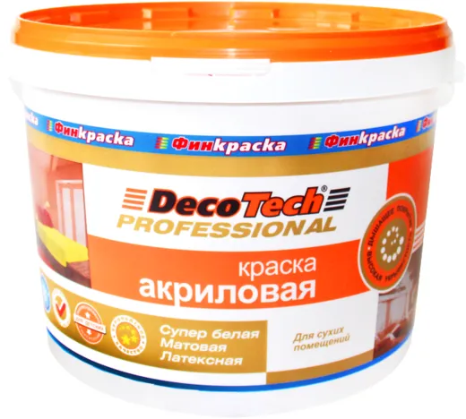 Decotech Professional краска акриловая латексная Decotech Professional краска акриловая латексная недорого с доставкой
