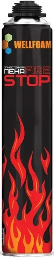 Wellfoam Firestop пена монтажная огнестойкая профессиональная Wellfoam Firestop пена монтажная огнестойкая профессиональная недорого с доставкой