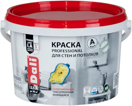 Dali Professional краска для стен и потолков акриловая латексная