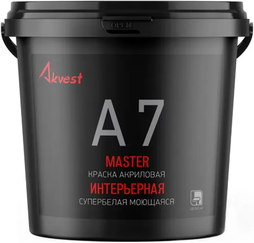 Аквест Мастер 7 краска акриловая интерьерная моющаяся Аквест Мастер 7 краска акриловая интерьерная моющаяся недорого с доставкой