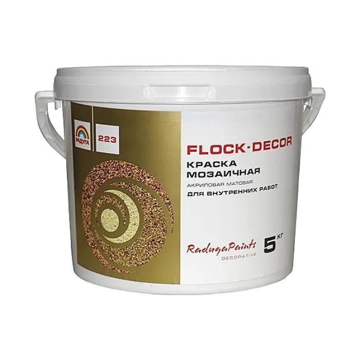 РАДУГА 223 Flock-Decor краска мозаичная