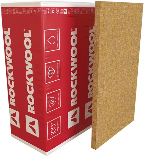 Rockwool Венти Баттс жесткая гидрофобизированная теплоизоляционная плита Rockwool Венти Баттс жесткая гидрофобизированная теплоизоляционная плита