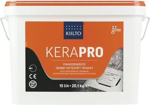 Kiilto Pro Kerapro быстросохнущая гидроизоляционная мастика Kiilto Pro Kerapro быстросохнущая гидроизоляционная мастика недорого с доставкой