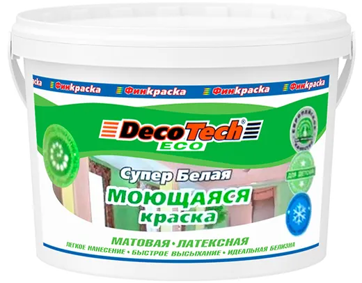 Decotech Eco краска моющаяся латексная Decotech Eco краска моющаяся латексная недорого с доставкой