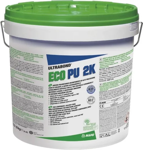 Mapei Ultrabond Eco PU 2K двухкомпонентный тиксотропный полиуретановый клей
