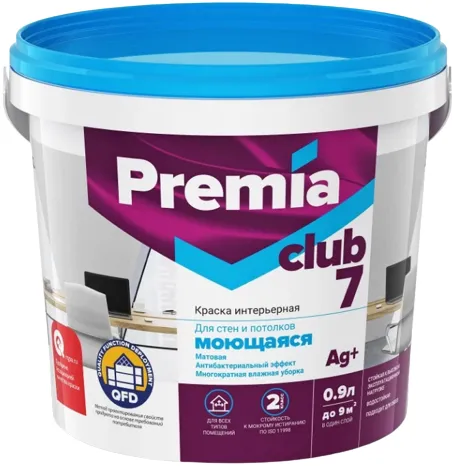 Ярославские Краски Premia Club 7 краска интерьерная моющаяся для стен и потолков Ярославские Краски Premia Club 7 краска интерьерная моющаяся для стен и потолков