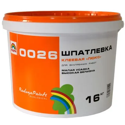 РАДУГА 0026 Шпатлевка Люкс клеевая РАДУГА 0026 Шпатлевка Люкс клеевая недорого с доставкой