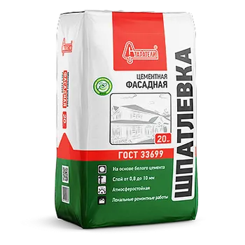 Шпатлевка цементная "Фасадная" 20 кг