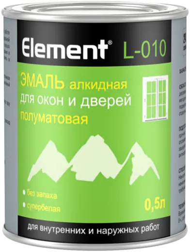 Alpa Element L-010 эмаль алкидная для окон и дверей
