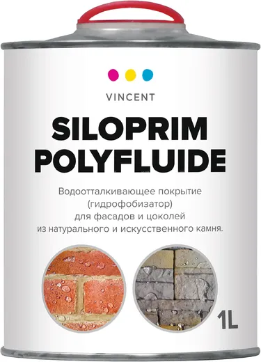 Vincent Siloprim Polyfluide гидрофобизатор для фасадов и цоколей из камня Vincent Siloprim Polyfluide гидрофобизатор для фасадов и цоколей из камня недорого с доставкой